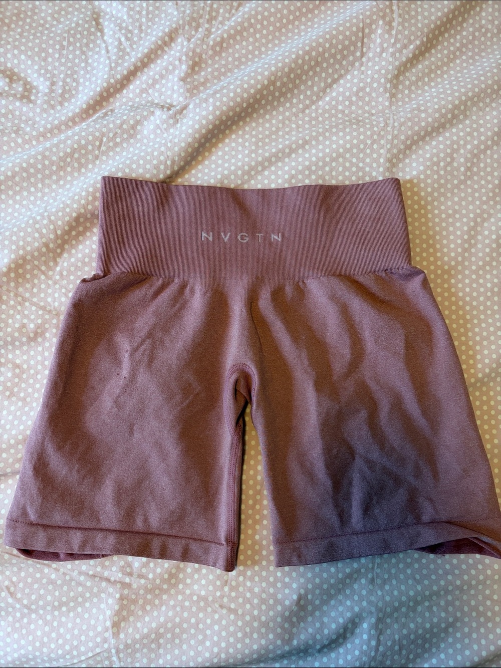 NVGTN Mauve High-Rise Bike Shorts